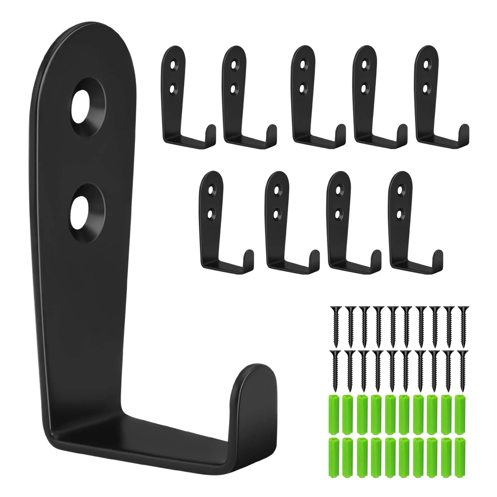 CGBE Screw-In Coat Hooks, 10 Pack